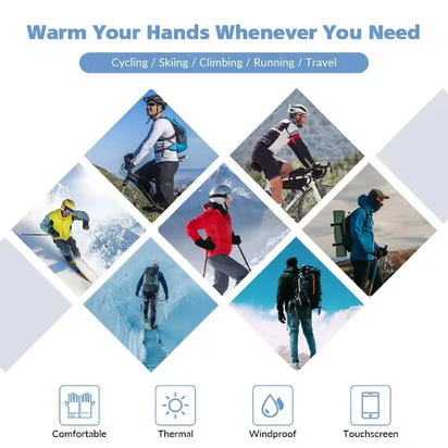 Gants thermiques compatible avec écran tactile pour hiver