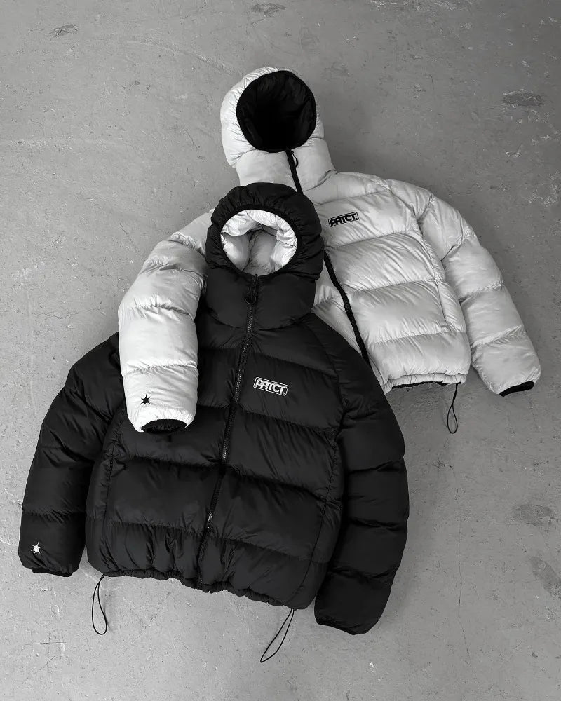 Manteau Y2K d'hiver a style capuche